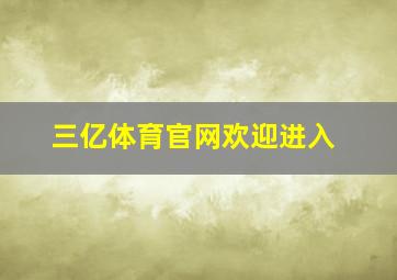 三亿体育官网欢迎进入